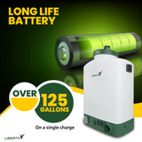 Liberty Electric Backpack Sprayer 4 Gallon Professional for Lawn, Garden, Pest Control, Greenhouse - All Day Battery